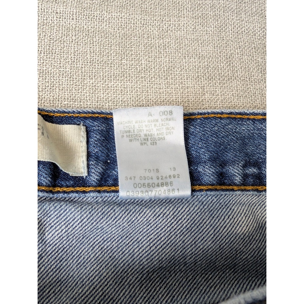 Levis 550 Relaxed Fit Jeans Mens 34x32 Medium Wash Blue Tapered Leg Paint Stains - Picture 4 of 15